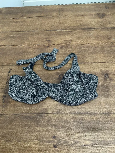 Freya Underwire Black Pattern Bikini Top