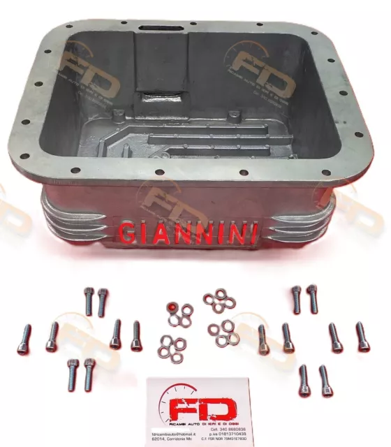 Coppa Olio Giannini Con Scritta Rossa Set Bulloni Di Montaggio Per Fiat 500 126