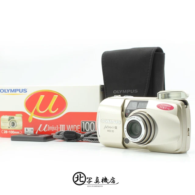 Olympus mju III Wide 100 [Top MINT in BOX]  Point & Shoot 35mm Film Camera JAPAN