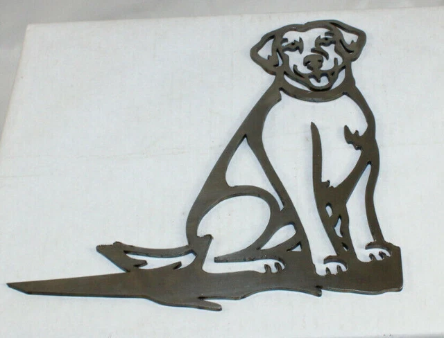 Pit Bull Terrier Metal Cut-out 9” x 8.50” Home Dog Decor Laser Cut Animal Wall