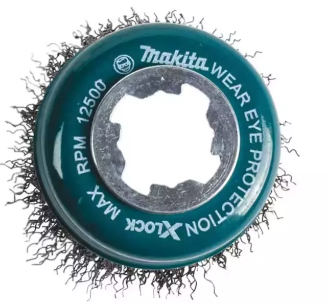 Makita Carbon Steel Crimped Wire Cup Brush with X-Lock, Part D-72637