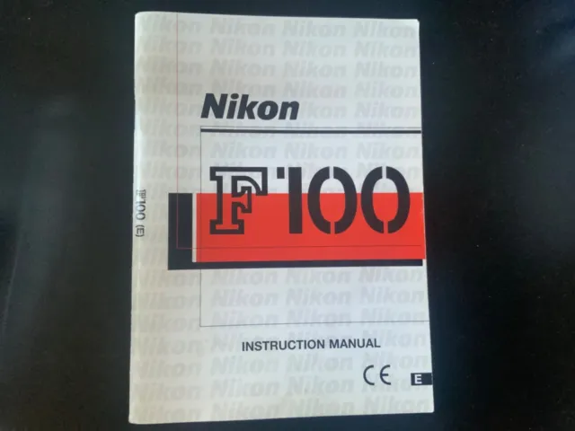 Manuale di istruzioni fotocamera Nikon F100 - originale non copia -