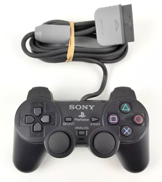 Official Sony Dualshock Smoke Grey PS1 PlayStation Controller - SCPH-1200