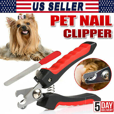 Pet Nail Dog Cat Claw Clippers Trimmer Scissors Grooming Cutters Nail File Tools