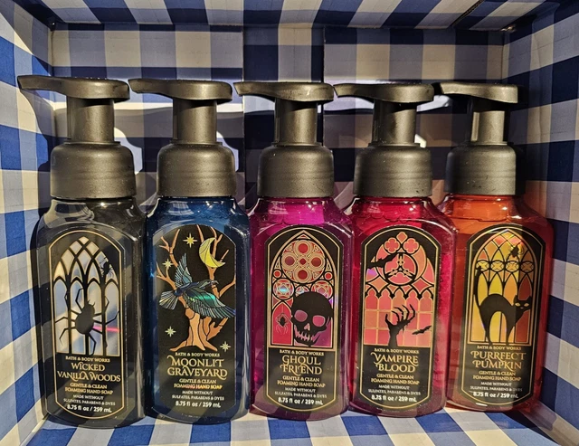 5 Total Bath & and Body Works Halloween Espuma Jabón de Mano Colección 8,75 oz Eac