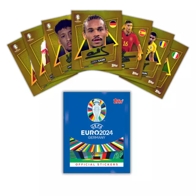TOPPS UEFA EURO EM 2025 sticker Star Player SP (con firma) scegli EUR 2
