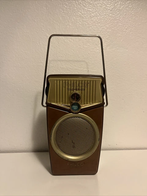 WORKING PHILCO PORTABLE Radio Transistor Transistone AM/FM Beach Boy ...