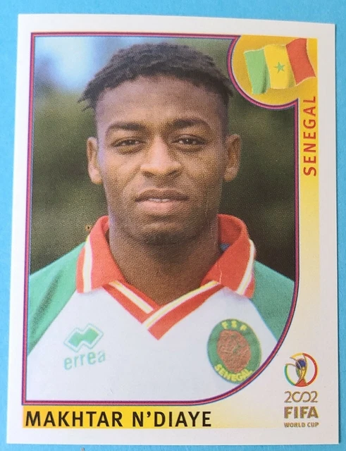 Panini Sammelbilder Fußball WM 2002 Nr. 55 Makhtar N´Diaye Senegal ungeklebt