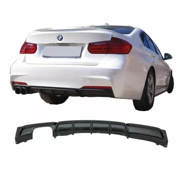 Diffuseur pour BMW Série 3 F30 F31 11+ M-Performance Look Gauche Double Sortie