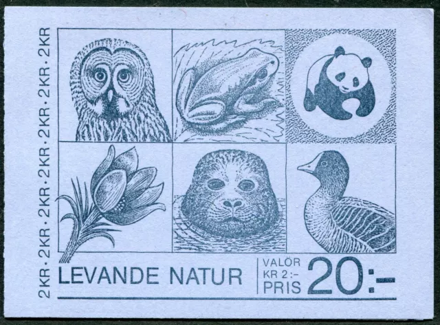 Sweden #1527a Bello Mai Incernierato Libretto - Wwf World Wildlife Fund - B0144