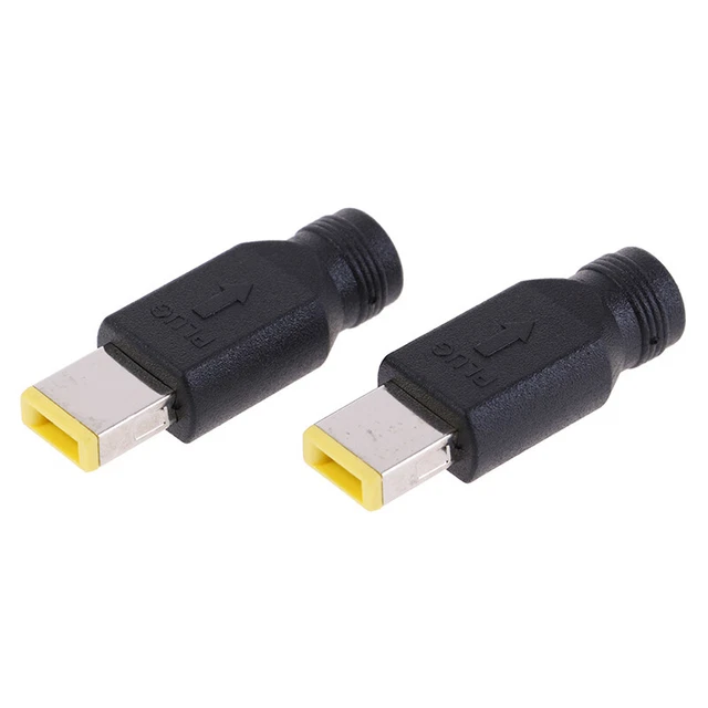 Round Jack to Square End Adapter for IBM Lenovo Thinkpad Laptop Power Cord .FY