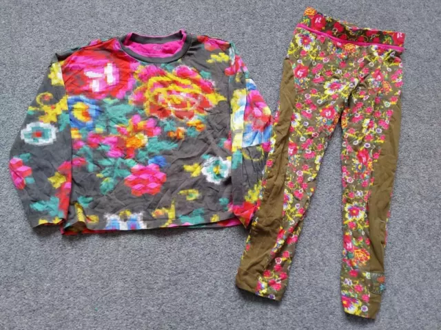 Top/Leggings Multicolore A Maniche Lunghe 8 Anni