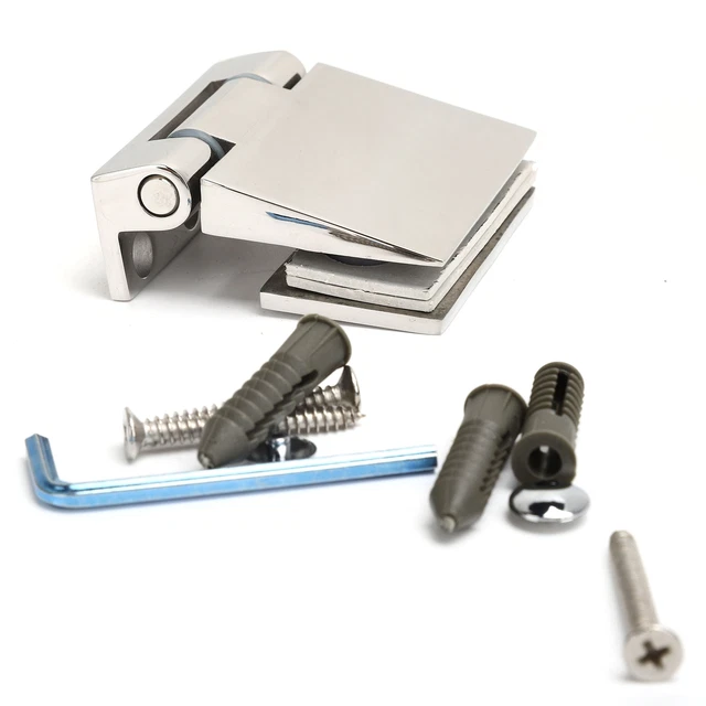 GLASS DOOR HINGES Frameless Glass Door Hinge Suitable For Toughened Glass Door £18.78 PicClick UK
