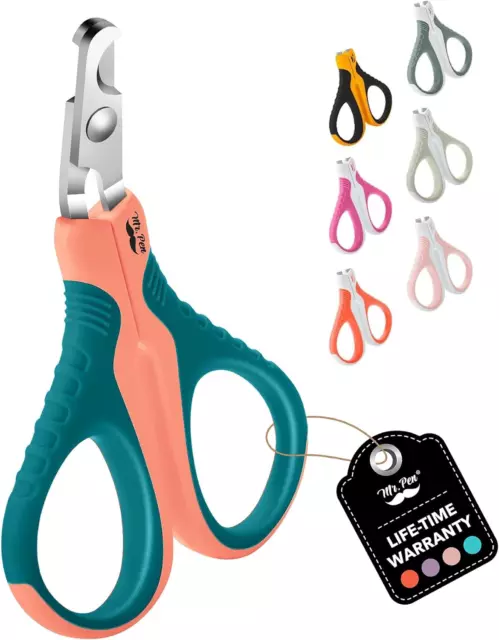 -Cat Nail Clipper, Peach & Teal, Cat Nail Trimmer, Cat Nail Clippers, Cat Claw C