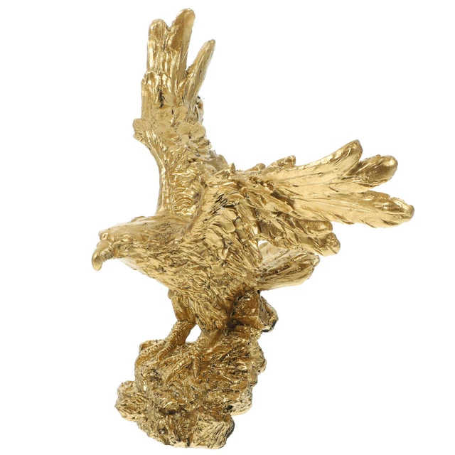 ornement de figurine d'aigle artisanat en résine ornement de bureau
