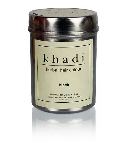 Khadi Natural Herbal Black Henna Hair Color Natural Product 150 gm - Free Ship
