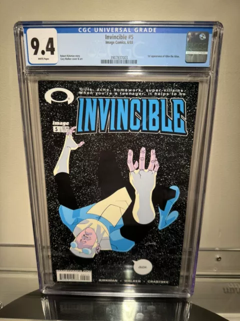 Invincible #5 Image Comics 6/03 CGC 9.4 Robert Kirkman First Allen the Alien