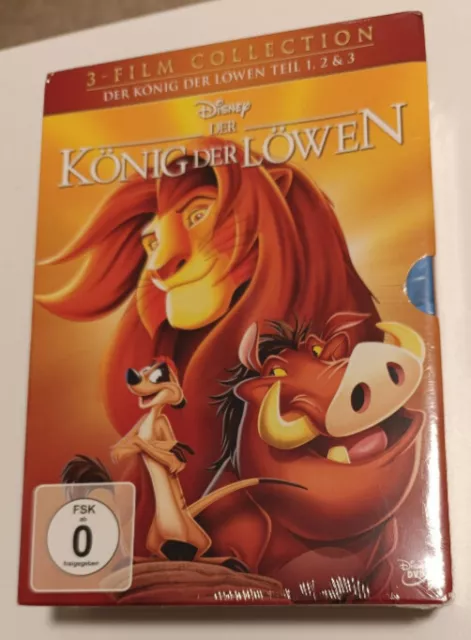 Der König der Löwen Teil 1 - 3 Walt Disney Collection 3 DVD + Bonusmaterial OVP