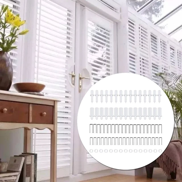 Kit De Réparation 85 Pièces Pour Stores Persiennes (lames, Agrafes, Outil) - Neuf