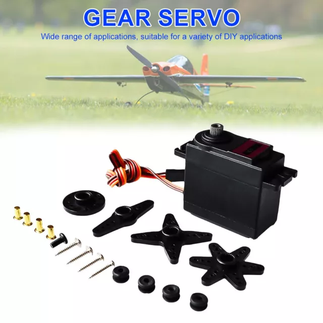 Digital Metal Servofor Futaba JR Car RC Model Helicopter (MG995 180 Iron Gear) 2