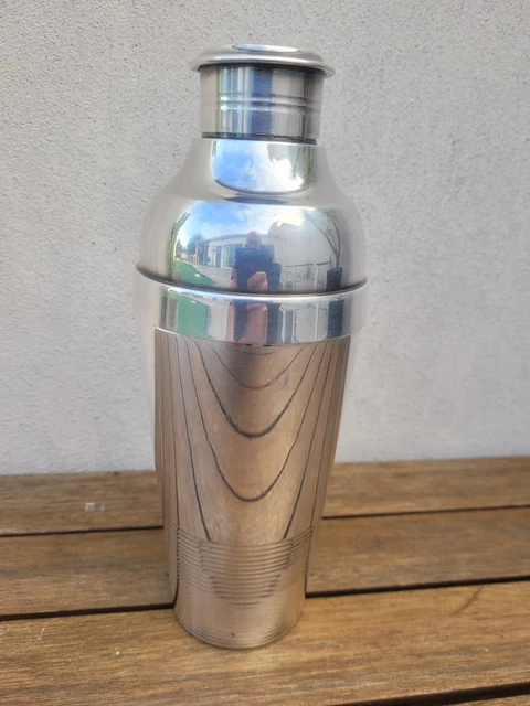 Flask de radiateur à hanche vintage en métal argenté de James Dixon sur France