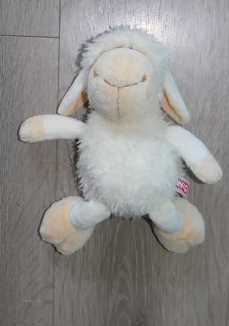 doudou peluche mouton écru  25 cm Nici  état neuf