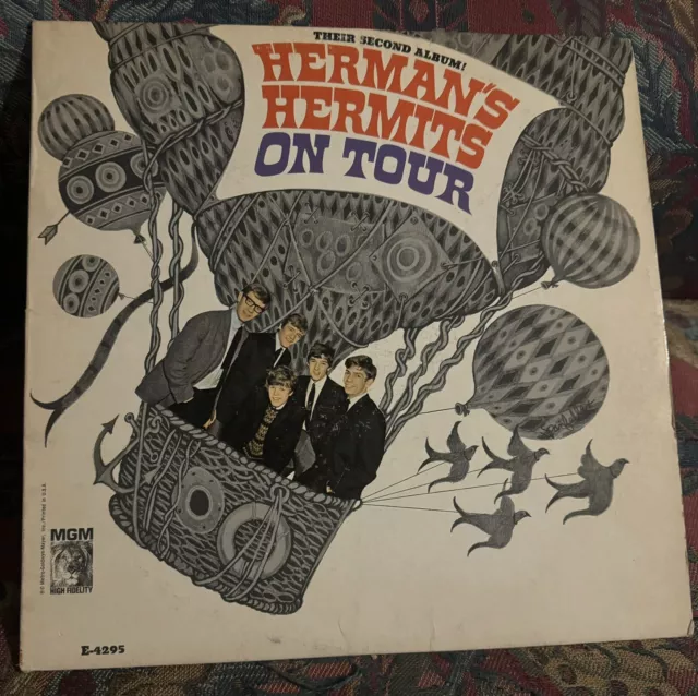 Hermans Hermits On Tour Their Second Album Vintage Vinyl LP Record E4295 VG+