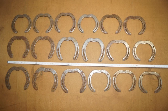18 Hufeisen, Stahl, Basteln, Pferd