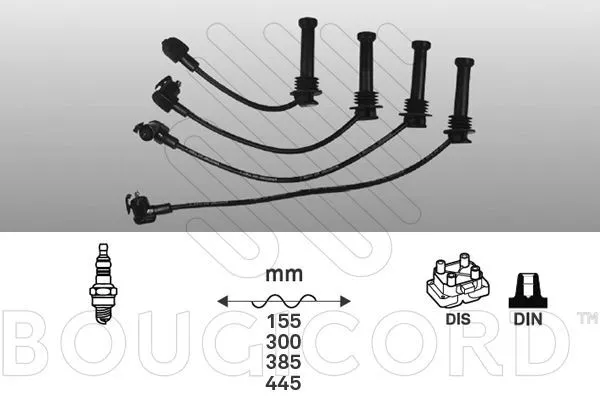 Fils De Bougies / Faisceau D'allumage Ford Mondeo I 1.8 I 16V,Mondeo Ii 1.8 I