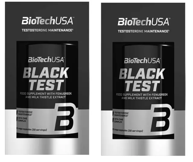 2 boites BLACK TEST BIOTECH USA 90 Capsules