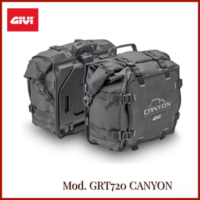 Givi Grt720 Canyon Coppia Di Borse Laterali Water Resistant 25+25 Lt