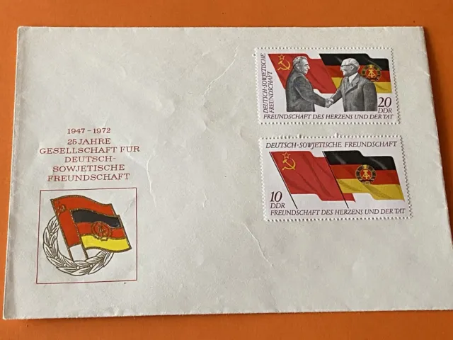 DDR Briefmarken 1972 25 Jahre Gesellschaft für Deutsch-Sowjetische Freundschaft