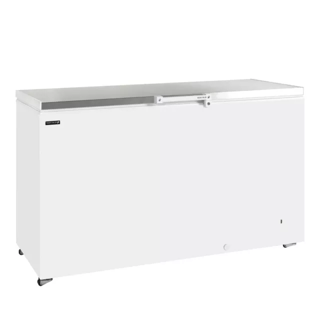 Commercial Chest Freezer 557L Stainless Large Deep Storage 150cm Tefcold GM500SS