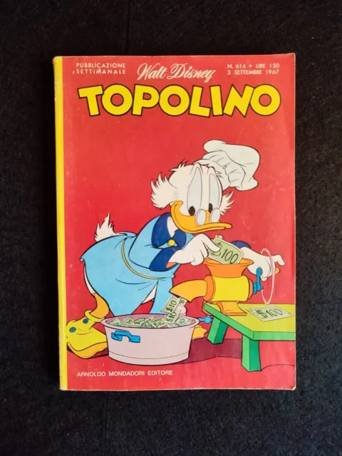 TOPOLINO LIBRETTO Nr. 614 Ed. Mondadori 1967 ***