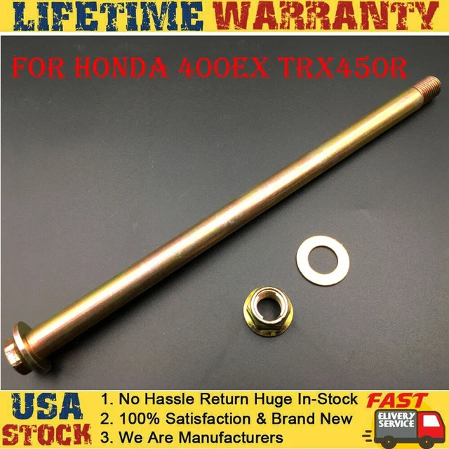 New Rear Swing Arm Pivot Bolt Shaft w/ nut For Honda1999-2004 400EX TRX450R
