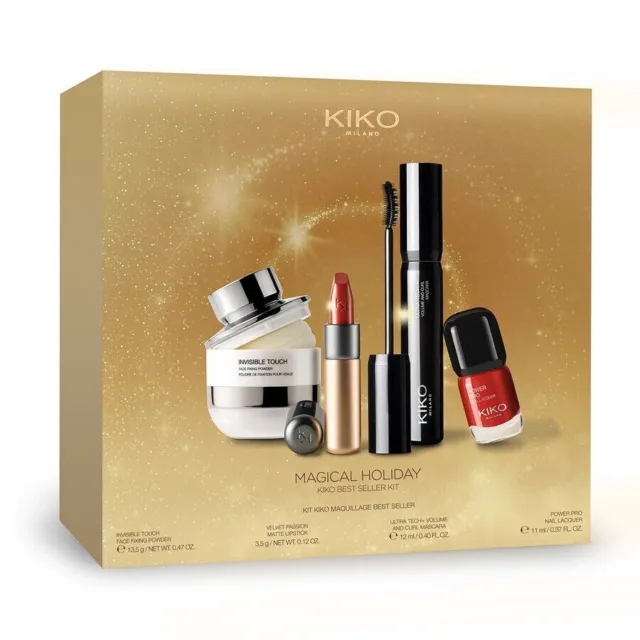 KIKO MILANO Magic Holiday Kiko Best Seller Set regalo | Rossetto Polvere Mascara