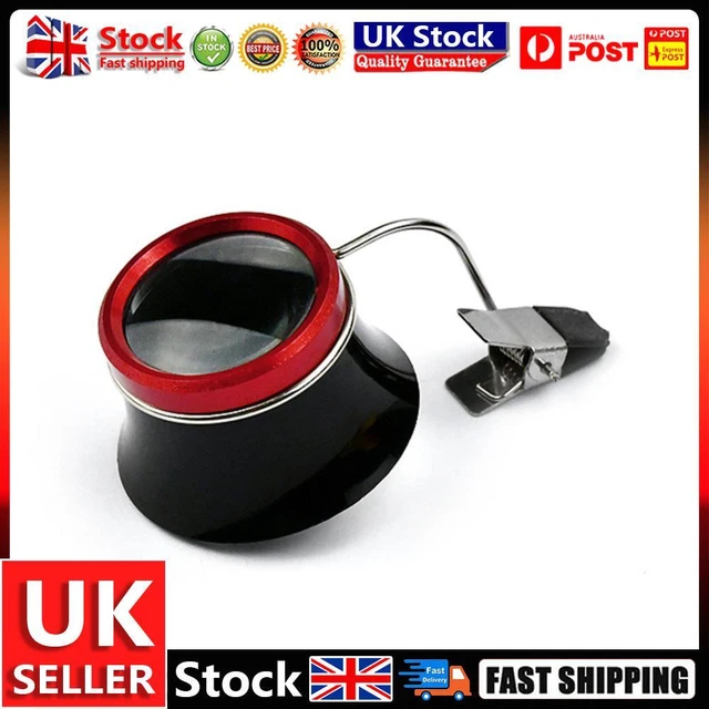 Watchmakers 10x Clip-On Eyeglass Watch Jewelry Repairing Magnifier Glass UK