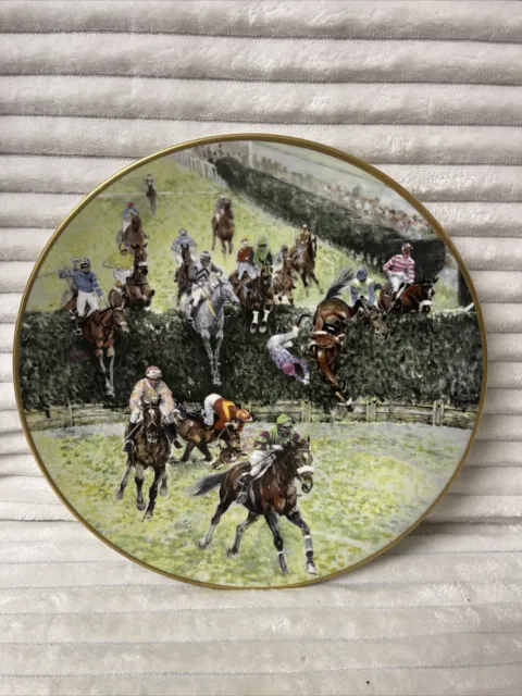 Royal Albert Collectors Plate. Grittar. The Grand National 1992