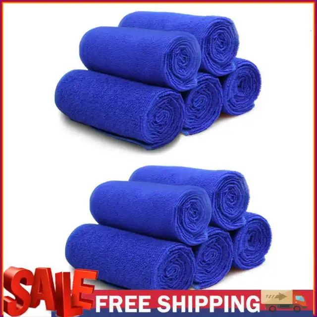 25x25cm Microfiber Car Cleaning Towel Motorcycle Washing Duster (10pcs)
