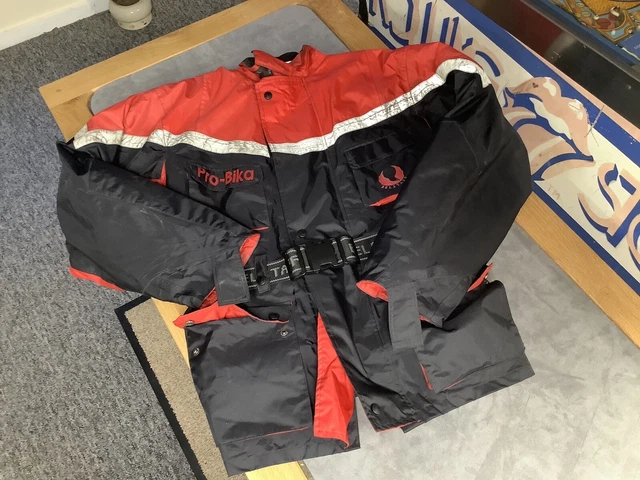 Belstaff Pro-Bika 90er Jahre wasserdichte Motorradjacke Mantel mit Karosseriepanzerung L