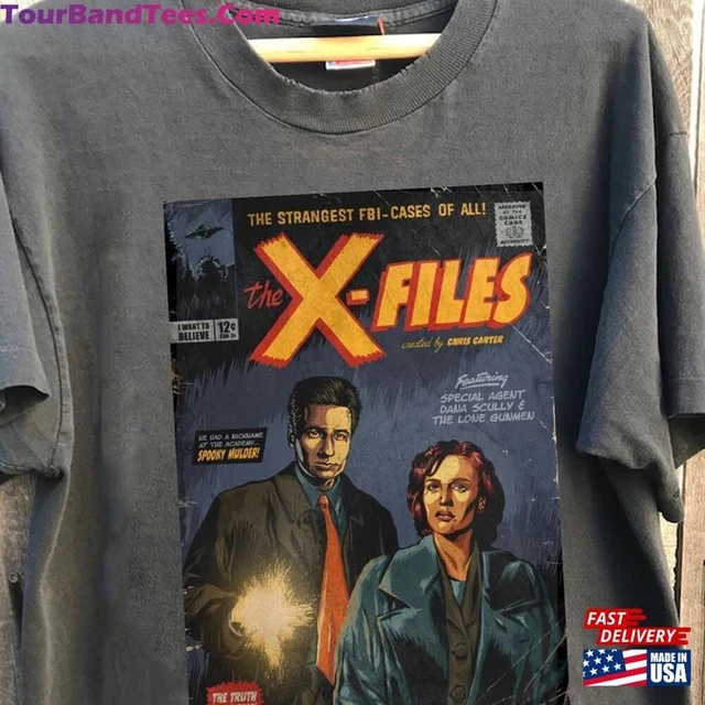 The X Files Comic Book Graphic Black Shirt Unisex Cotton Men Women S-5XL KTV1897