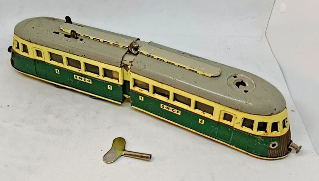 Autorail Ancien JOUSTRA échelle 0, Mécanique SNCF, Moteur Fonctionnel, Oxydations Et Taches