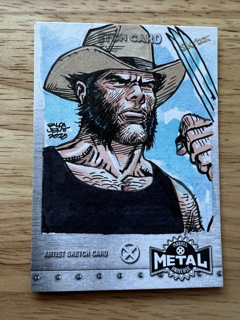 2020 Upper Deck Marvel X-Men Metal Universe 1/1 WOLVERINE ETCH SKETCH Card