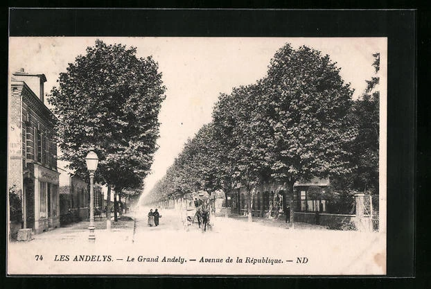 CPA Les Andelys, Le Grand Andely, Avenue de la République