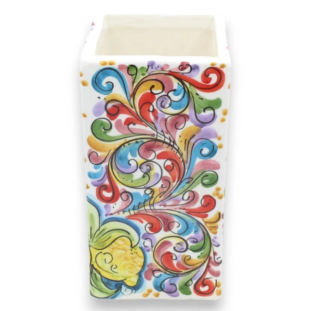 Cassetta vaso verticale in Ceramica Caltagirone, in due opzioni dimensione (1pz)