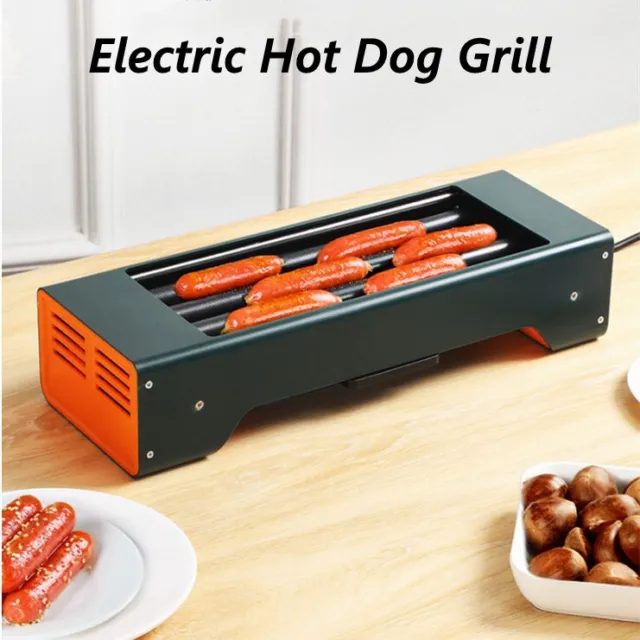 Hot dog Grill Machine Electric Hot Dog Roller Sausage Hot-dog Baking Cooker 150W