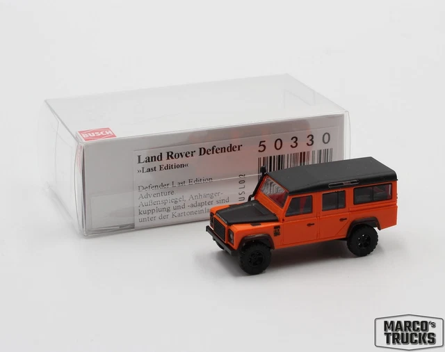Land Rover Defender Blanc – Busch – échelle HO 1:87, Miniature De Collection, Modélisme Ferroviaire