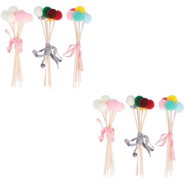 6 Bundles Hause Dekoration Pom Pom für Handwerk DIY Vase Ornament