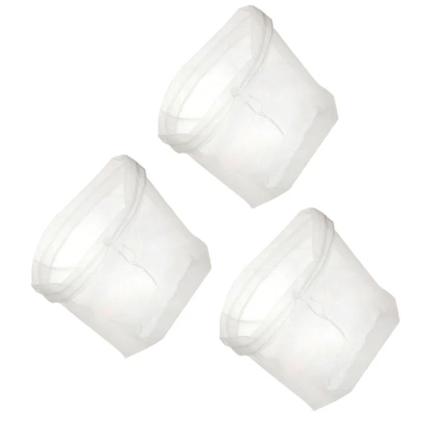 3 piezas Bolsa de filtro de jugo de fruta Bolsas de preparación fría Colador de yogur café leche de soja