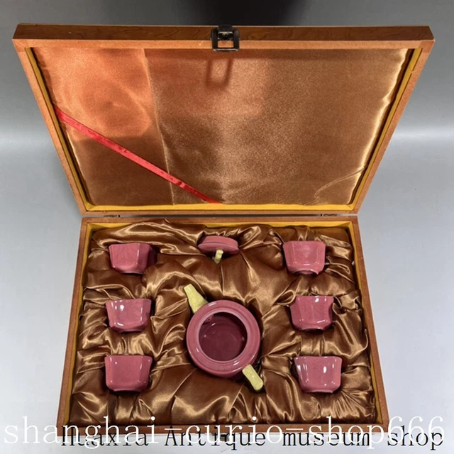 OLD CHINESE SONG Dynasty chai kiln red glaze porcelain Tea set Teapot